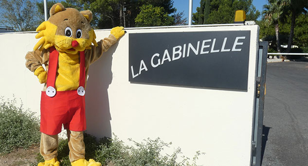 Entrance to La Gabinelle campsite in the Hérault region