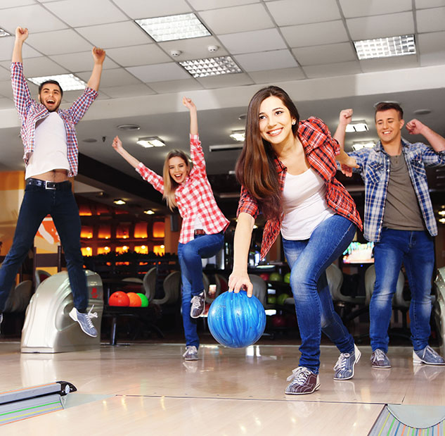 Bowling-uitjes, georganiseerd op camping 