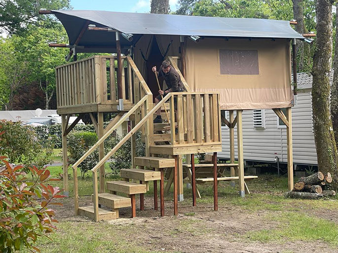 Location de logement insolite à Sauvian à La Gabinelle, camping dans l’Hérault