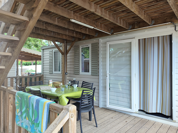 Location de mobil-home près de Sérignan à La Gabinelle, camping près de Béziers