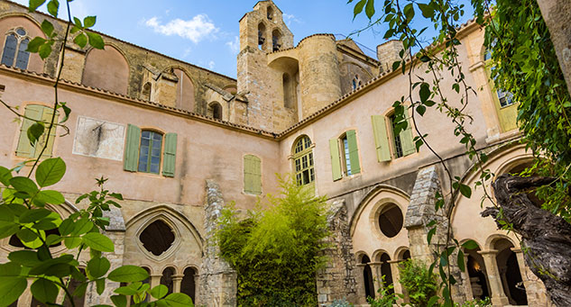 Valmagne Abbey, not to be missed during your stay at La Gabinelle campsite near Béziers